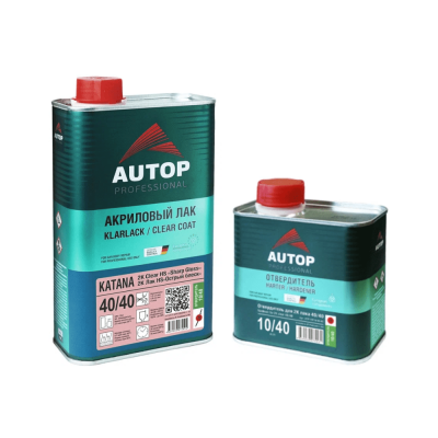 2K Лак HS Острый блеск "KATANA" 40/40, 1л, AUTOP в комплекте с отвердителем